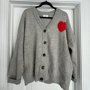 Valentine Cardigan - adorable!! 
Elbow heart patches!